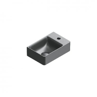 Catalano Elice umywalka 35x23 cm prostokątna lewa czarny mat 0420391022