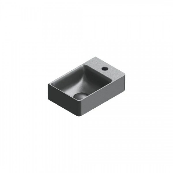 Catalano Elice umywalka 35x23 cm prostokątna lewa czarny mat 0420391022