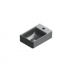 Catalano Elice umywalka 35x23 cm prostokątna lewa czarny mat 0420391022