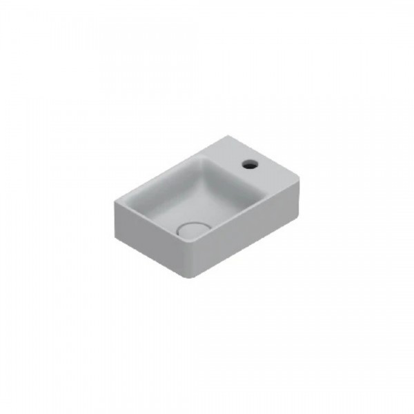 Catalano Elice umywalka 35x23 cm prostokątna lewa szary mat 0420391023