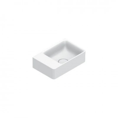 Catalano Elice umywalka 35x23 cm prostokątna prawa biały mat 0420380021
