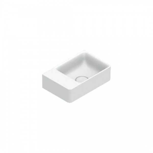 Catalano Elice umywalka 35x23 cm prostokątna prawa biały mat 0420380021