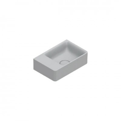 Catalano Elice umywalka 35x23 cm prostokątna prawa szary mat 0420380023