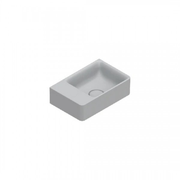 Catalano Elice umywalka 35x23 cm prostokątna prawa szary mat 0420380023