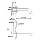Kohlman Maxima bateria umywalkowa podtynkowa 2-otworowa QW180M