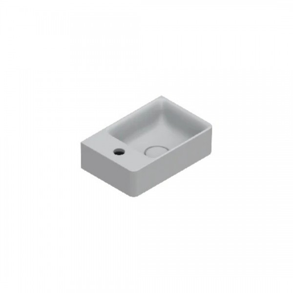 Catalano Elice umywalka 35x23 cm prostokątna prawa szary mat 0420381023
