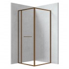 Deante Square kabina prysznicowa kwadratowa 90 cm brąz szczotkowany KQB_C099P