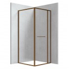 Deante Square kabina prysznicowa kwadratowa 90 cm brąz szczotkowany KQB_C099P