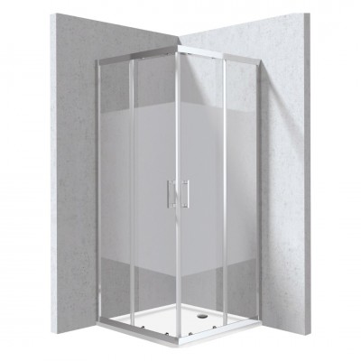 Deante Funkia Evo kabina prysznicowa z brodzikiem kwadratowa 90 cm wzór pas chrom KYCP0E99P Deante Funkia Evo kabina prysznicowa z brodzikiem kwadratowa 90 cm wzór pas chrom KYCP0E99P