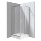 Deante Funkia Evo kabina prysznicowa z brodzikiem kwadratowa 80 cm chrom KYCZ0088P