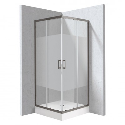 Deante Funkia Evo kabina prysznicowa z brodzikiem kwadratowa 90 cm wzór pas titanium KYCZDE99P Deante Funkia Evo kabina prysznicowa z brodzikiem kwadratowa 90 cm wzór pas titanium KYCZDE99P