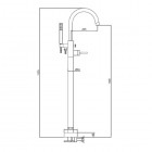 Kohlman Maxima bateria wannowa wolnostojąca