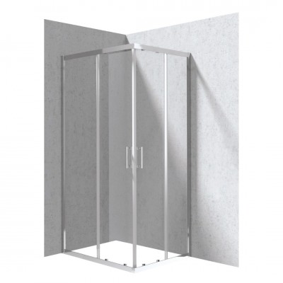 Deante Funkia Evo kabina prysznicowa prostokątna 100x80 cm chrom KYC_0018P