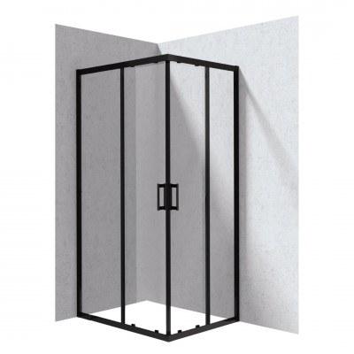Deante Funkia Evo kabina prysznicowa prostokątna 100x80 cm czarny mat KYC_N018P