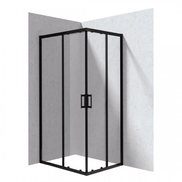 Deante Funkia Evo kabina prysznicowa prostokątna 100x80 cm czarny mat KYC_N018P
