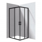Deante Funkia Evo kabina prysznicowa prostokątna 100x80 cm czarny mat KYC_N018P
