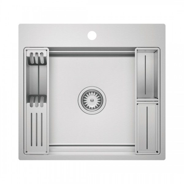 Deante Magnetic zlewozmywak stalowy 56x52 cm stal szczotkowana ZRM_010A