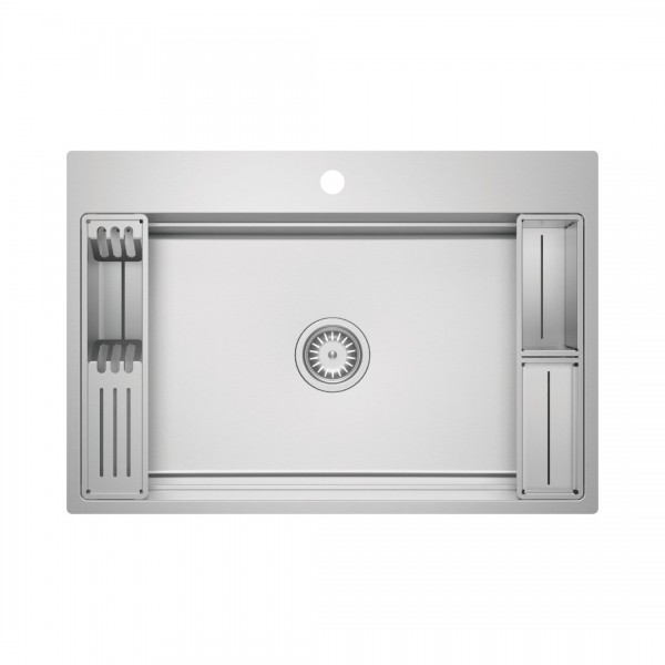Deante Magnetic zlewozmywak stalowy 76x52 cm stal szczotkowana ZRM_010B