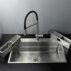 Deante Magnetic zlewozmywak stalowy 76x52 cm stal szczotkowana ZRM_010B