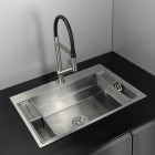 Deante Magnetic zlewozmywak stalowy 76x52 cm stal szczotkowana ZRM_010B