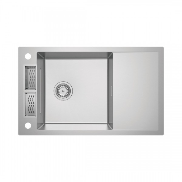 Deante Magnetic zlewozmywak stalowy 82x50 cm stal szczotkowana ZRM_0113