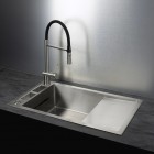 Deante Magnetic zlewozmywak stalowy 82x50 cm stal szczotkowana ZRM_0113
