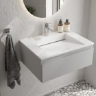 Oltens Stila umywalka 60x45 cm meblowa prostokątna LavaForm biała 40200000