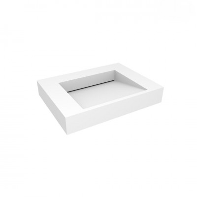 Oltens Stila umywalka 60x45 cm ścienna prostokątna LavaForm biały mat 40000900