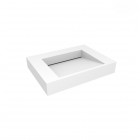 Oltens Stila umywalka 60x45 cm ścienna prostokątna LavaForm biały mat 40000900