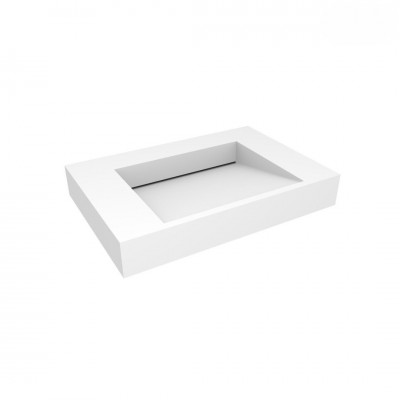 Oltens Stila umywalka 80x45 cm ścienna prostokątna LavaForm biały mat 40001900