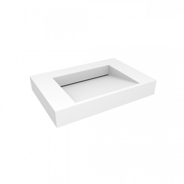 Oltens Stila umywalka 80x45 cm ścienna prostokątna LavaForm biały mat 40001900