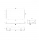 Oltens Stila umywalka 100x45 cm ścienna prostokątna LavaForm biały mat 40003900