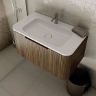 Oltens Hamnes umywalka 60x46,1 cm meblowa prostokątna PureSurface biała 40212000
