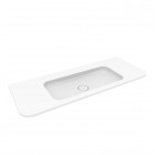 Oltens Hamnes umywalka 120x46,1 cm meblowa prostokątna PureSurface biała 40215000