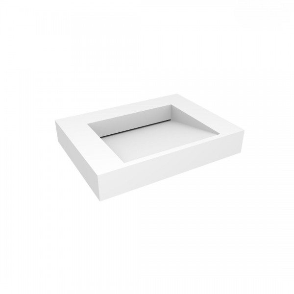 Oltens Stila umywalka 60x45 cm ścienna prostokątna LavaForm biały mat 40000900