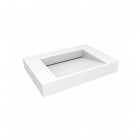 Oltens Stila umywalka 80x45 cm ścienna prostokątna LavaForm biały mat 40001900