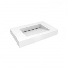 Oltens Stila umywalka 90x45 cm ścienna prostokątna LavaForm biały mat 40002900