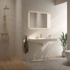 Oltens Stila umywalka 100x45 cm ścienna prostokątna LavaForm biały mat 40003900
