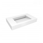 Oltens Stila umywalka 100x45 cm ścienna prostokątna LavaForm biały mat 40003900
