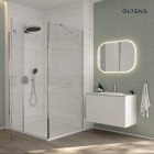 Oltens Lun szafka 80 cm podumywalkowa wisząca biały mat 60033000