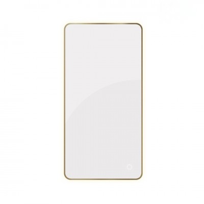 Oltens Nordlis lustro 60x120 cm prostokątne z oświetleniem LED mosiądz szczotkowany 64118510
