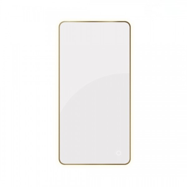 Oltens Nordlis lustro 60x120 cm prostokątne z oświetleniem LED mosiądz szczotkowany 64118510