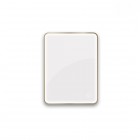 Oltens Nordlis lustro 60x80 cm prostokątne z oświetleniem LED mosiądz szczotkowany 64119510