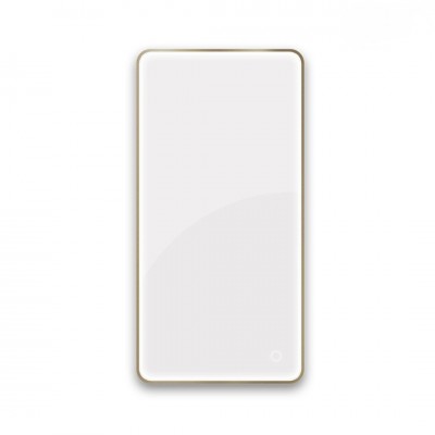 Oltens Nordlis lustro 60x120 cm prostokątne z oświetleniem LED mosiądz szczotkowany 64121510