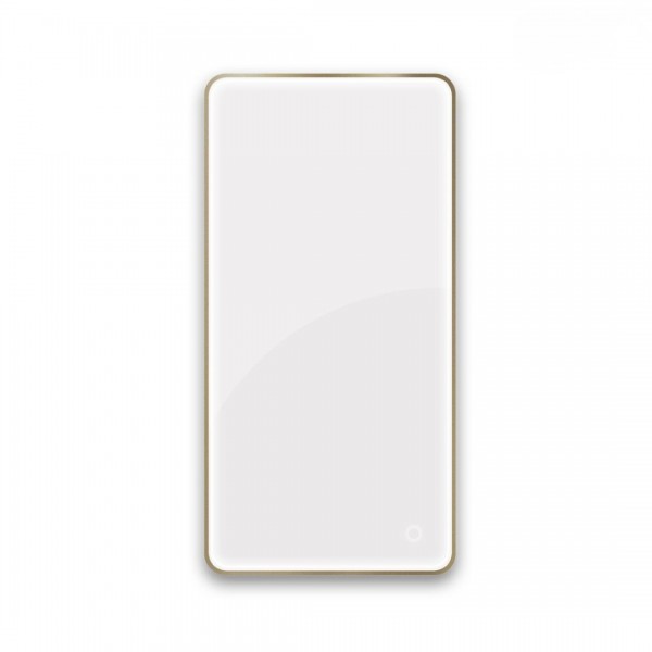 Oltens Nordlis lustro 60x120 cm prostokątne z oświetleniem LED mosiądz szczotkowany 64121510