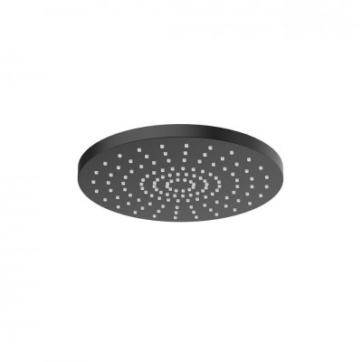 Oltens Pluva deszczownica 25 cm okrągła czarny mat 37010300