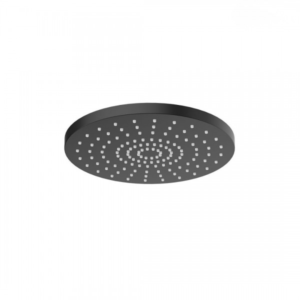 Oltens Pluva deszczownica 25 cm okrągła czarny mat 37010300