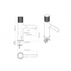 Oltens Hamnes bateria umywalkowa chrom 32306100