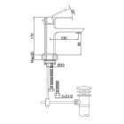 Kohlman Foxal bateria umywalkowa stojąca QB100F