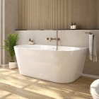 Oltens Hamnes bateria wannowa podtynkowa 4-otworowa miedź szczotkowana 34107610
